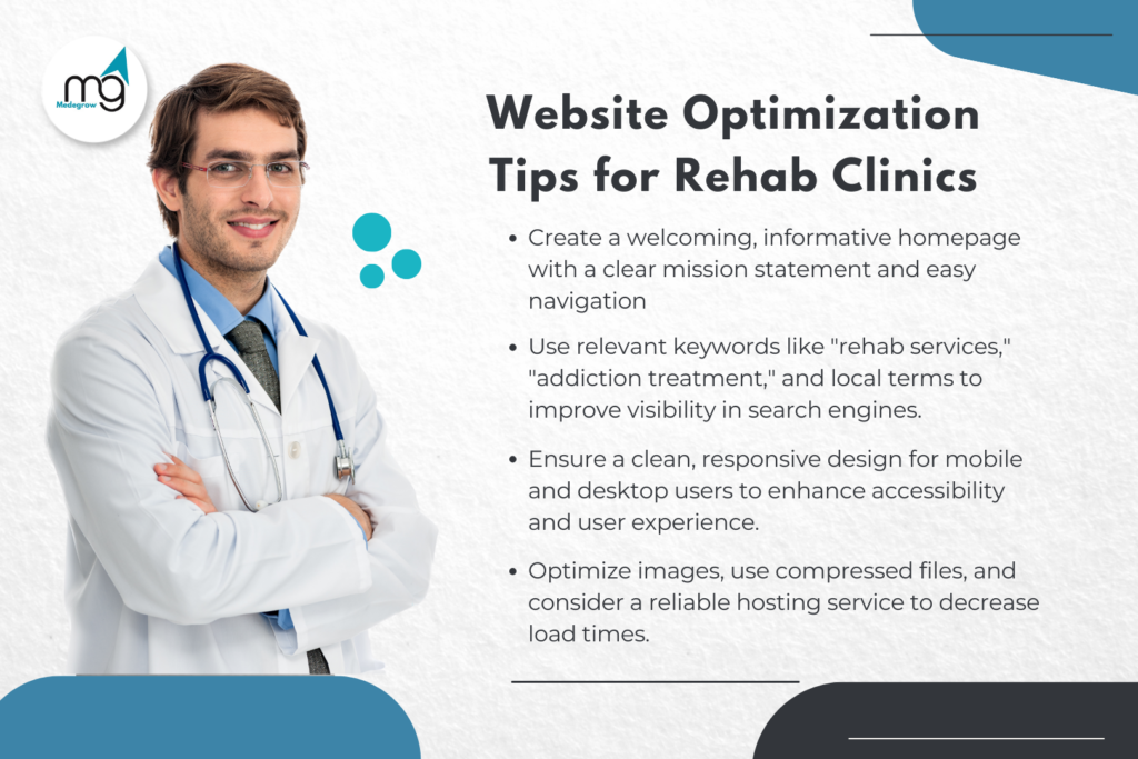 Website Optimization Tips for Rehab Clinics